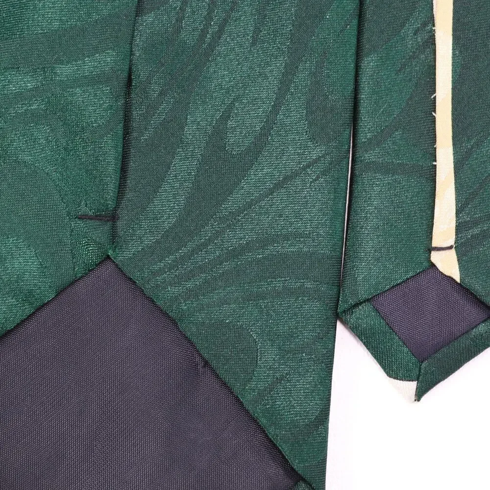 Romario Manzini Tie Mens 60 in Italian Silk Forest Green Statement Wide